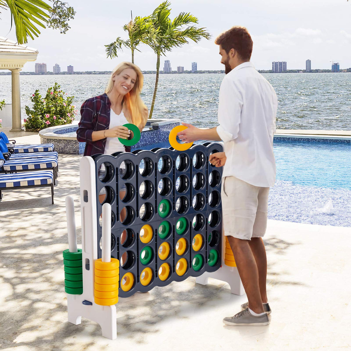 Costzon Giant 4-in-A-Row lightweight and portable for trips