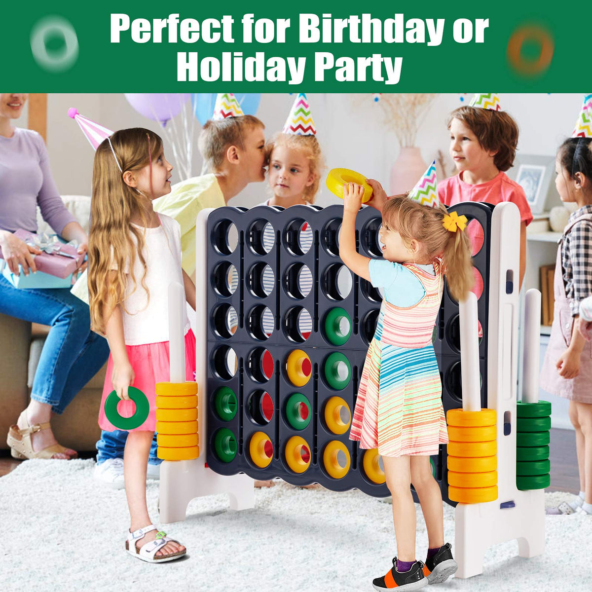 Costzon Giant 4-in-A-Row quick release slider enables fast game resets