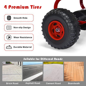 Costzon Go Kart adjustable seat grows with your child.