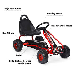 Costzon Go Kart robust construction supports active play outdoors.