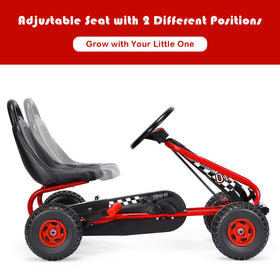 Costzon Go Kart durable frame with enclosed chain box for safety.