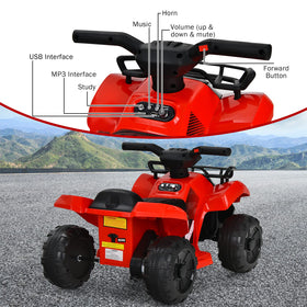 Costzon ATV with LED headlight enhances late-day visibility for adventures.