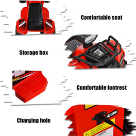 Costzon ATV MP3/USB feature brings kid-friendly tunes along.