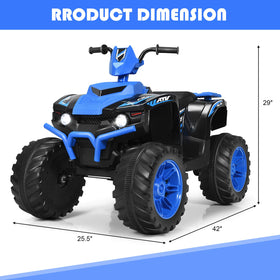 Costzon Kids ATV blue night riding lights support after-dark play