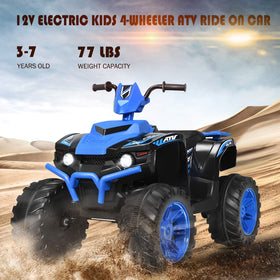 Costzon Kids ATV blue wide seat supports comfortable long rides