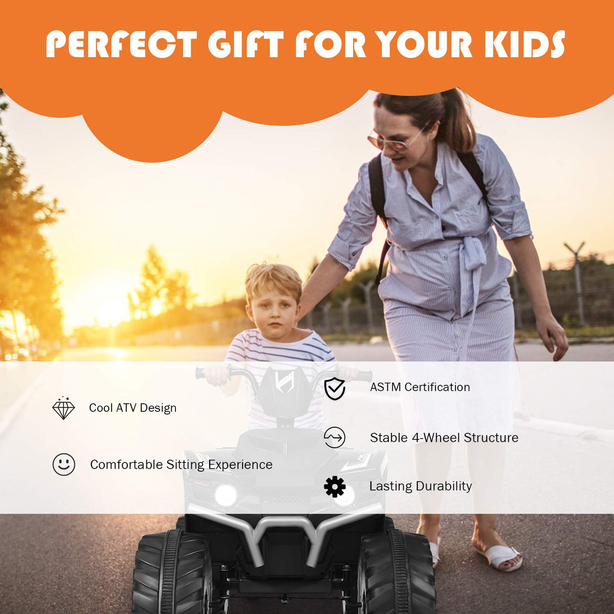 Costzon high and low speed options for a comfortable pace