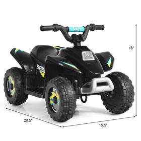 Costzon Kids ATV usable on wood floors and pavement for versatile riding