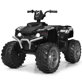 Costzon Kids ATV with LED headlights lighting the path for safe night riding