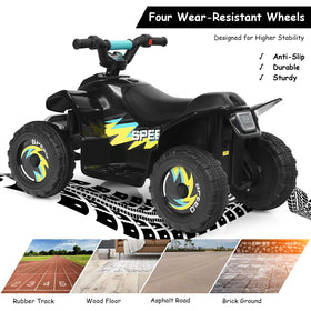 Costzon Kids ATV rear wheel demonstrates stability for safe outdoor rides