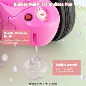 Costzon Kids Motorcycle dashboard with music button for added enjoyment