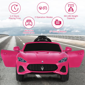 Costzon Maserati 12V ride-on car battery charging port supports quick recharge