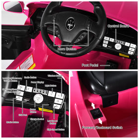 Costzon Maserati 12V ride-on car dash controls for easy kid operation