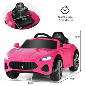 Costzon Maserati 12V ride-on car remote control enables parent supervision
