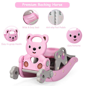Costzon Pink Bear ring game for fine motor play and aim development.