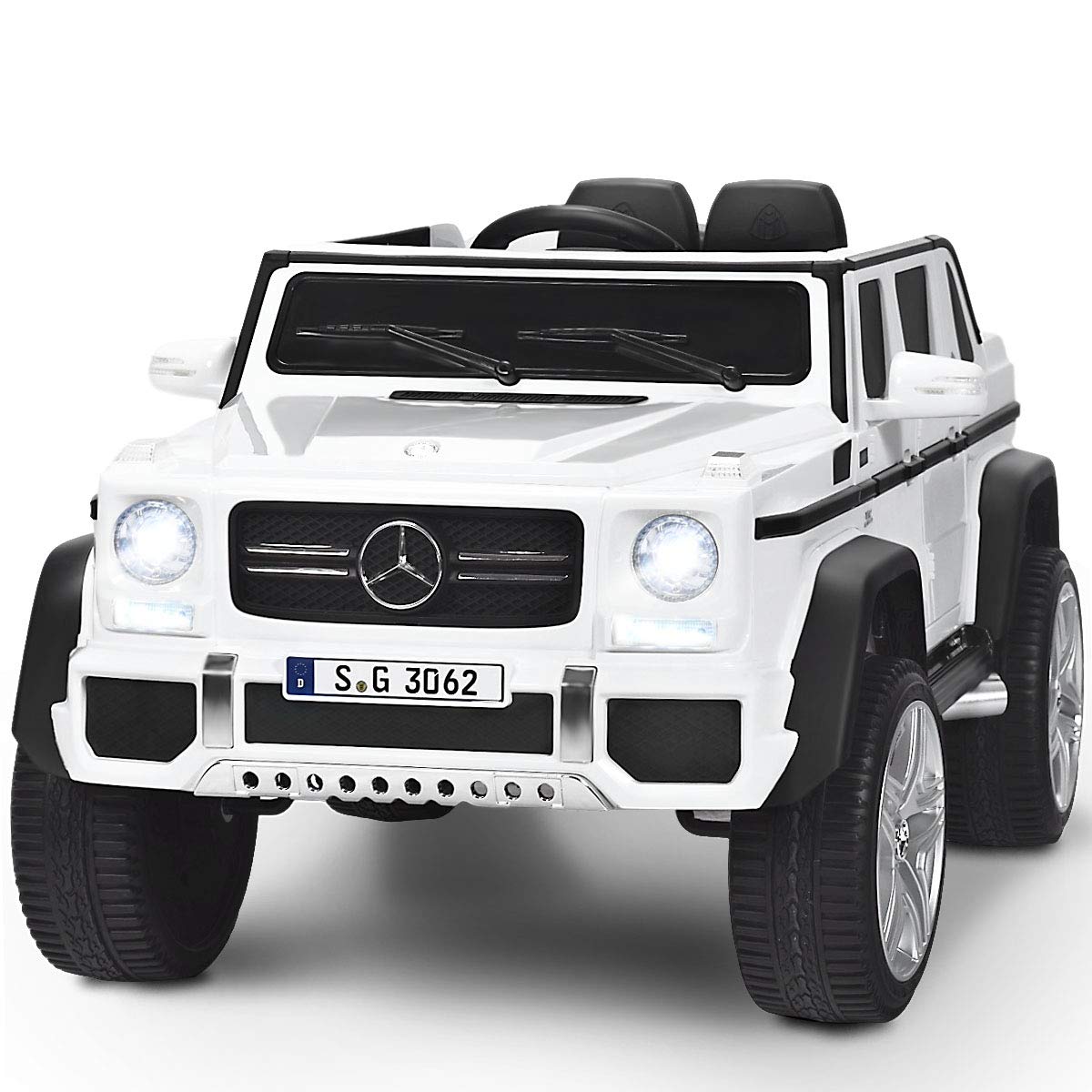 Costzon Mercedes Maybach ride-on car front view shows premium styling for imaginative play