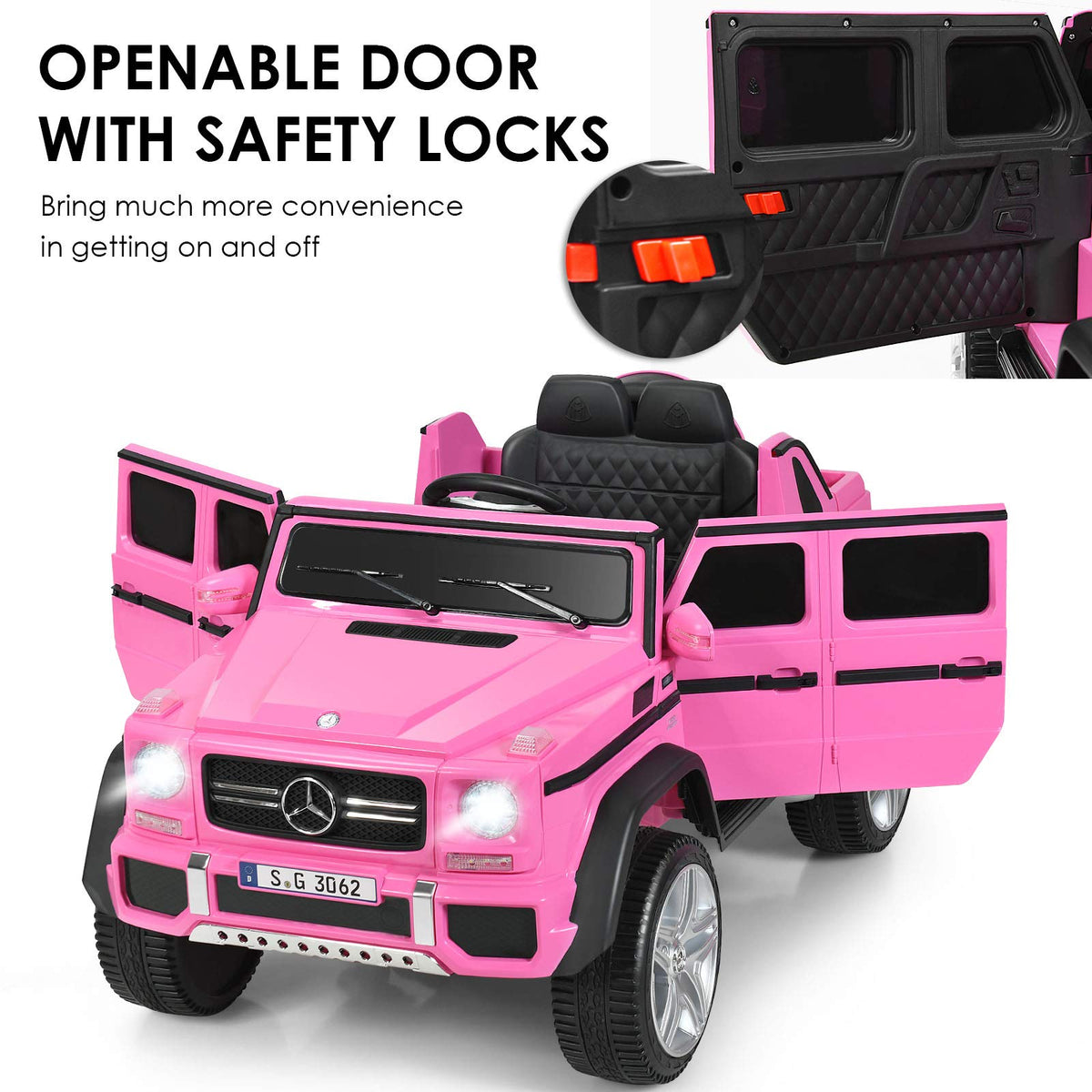 Costzon ride-on LED lights and horn provide nighttime fun