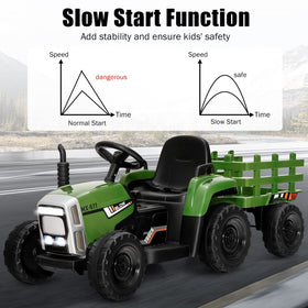 Costzon ride-on tractor wear-resistant wheels for smooth rides on flat surfaces