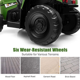 Costzon ride-on tractor safety seatbelt and armrests for secure seating