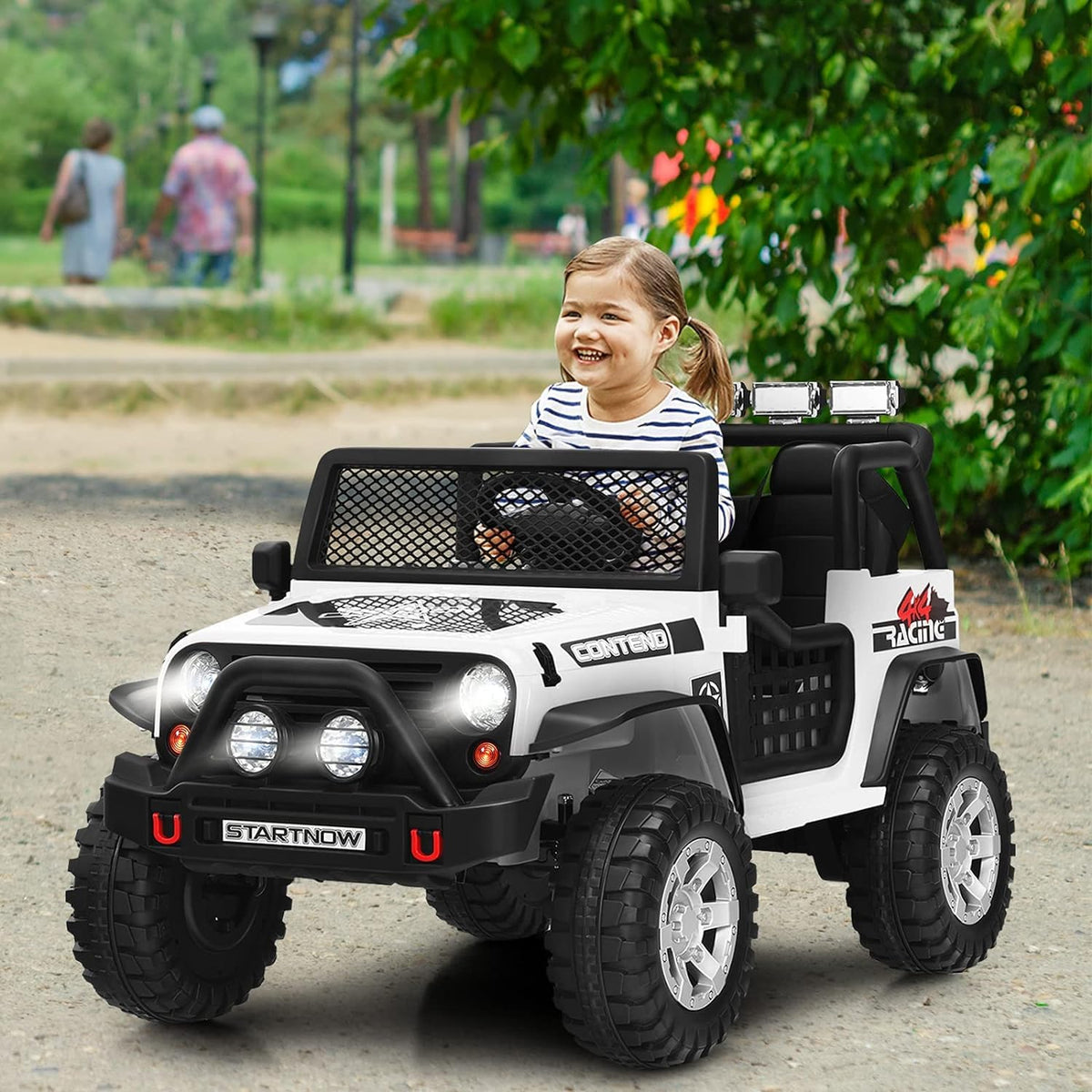 Costzon ride-on truck dashboard and steering wheel for authentic driving feel