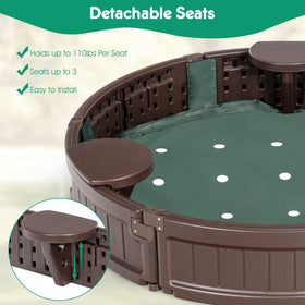 Costzon sandbox bottom liner supports drainage and sand depth control