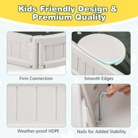 Costzon sandbox with smooth rounded edges to prevent skin irritation during play