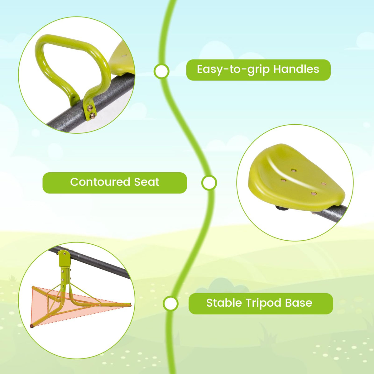 Costzon teeter-totter easy-assembly guide enables quick setup