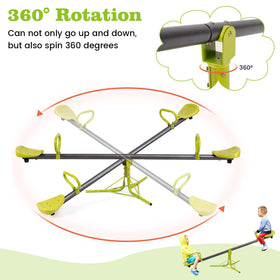 Costzon teeter-totter soft foam handles provide comfy grips