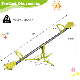 Costzon teeter-totter stoppers cushion landings for smoother exit