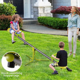 Costzon teeter-totter two seats invites cooperative play
