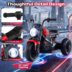 Costzon red-black 3-wheel stability on textured surface supports confident rides