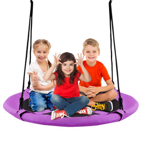 Costzon tree swing 40-inch saucer outdoors enables family-friendly fun.