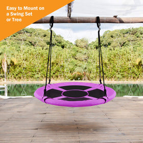 Costzon tree swing multi-use-seat suitable for sitting, reading, and play.