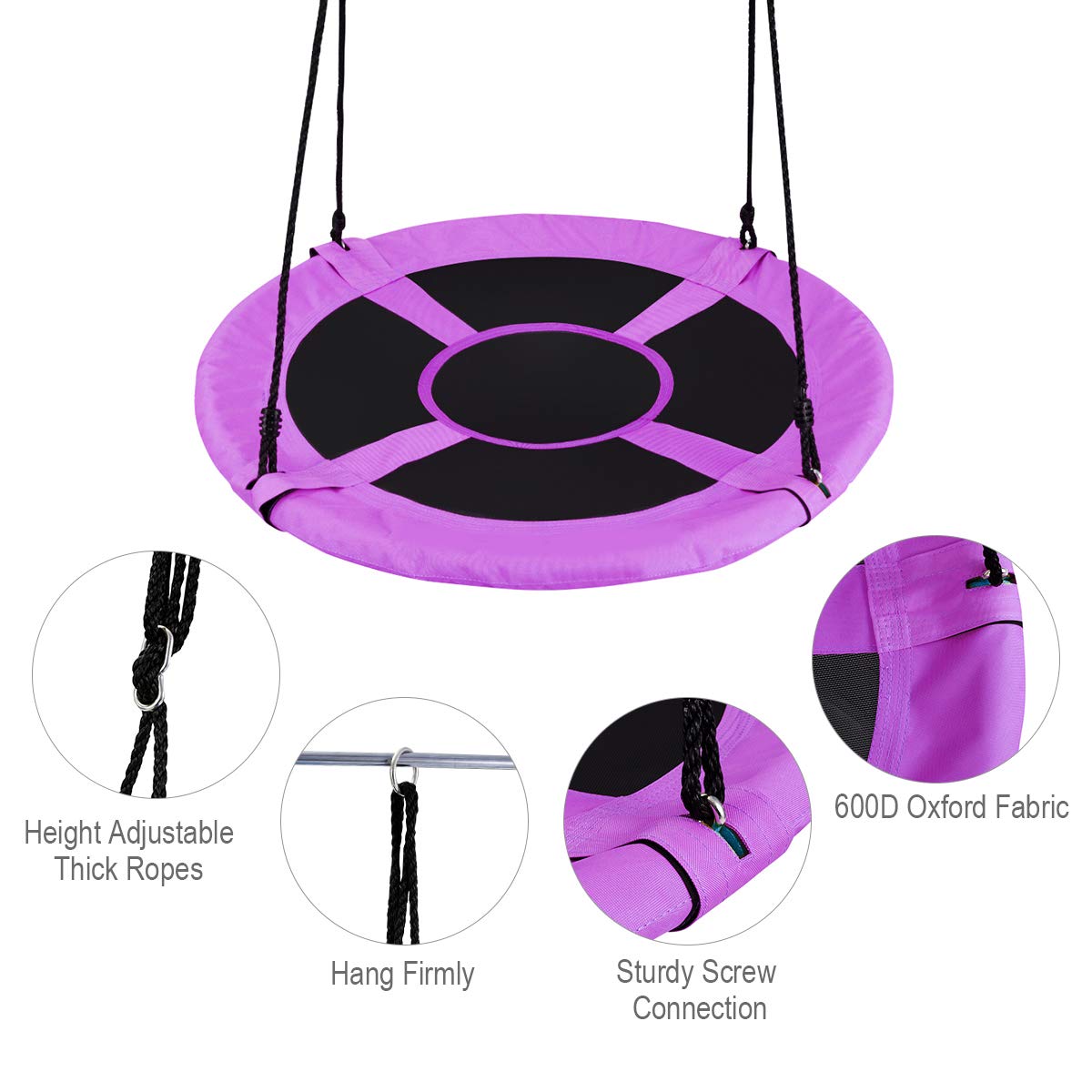 Costzon tree swing waterproof-oxford-fabric cover protects outdoors.