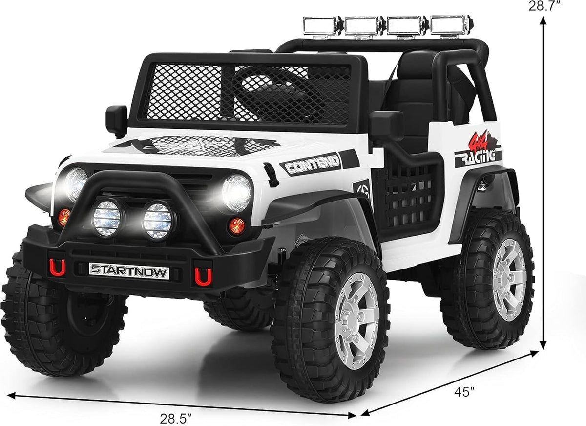 Costzon ride-on truck two-seat comfort and spacious cabin