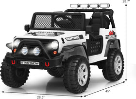 Costzon ride-on truck two-seat comfort and spacious cabin