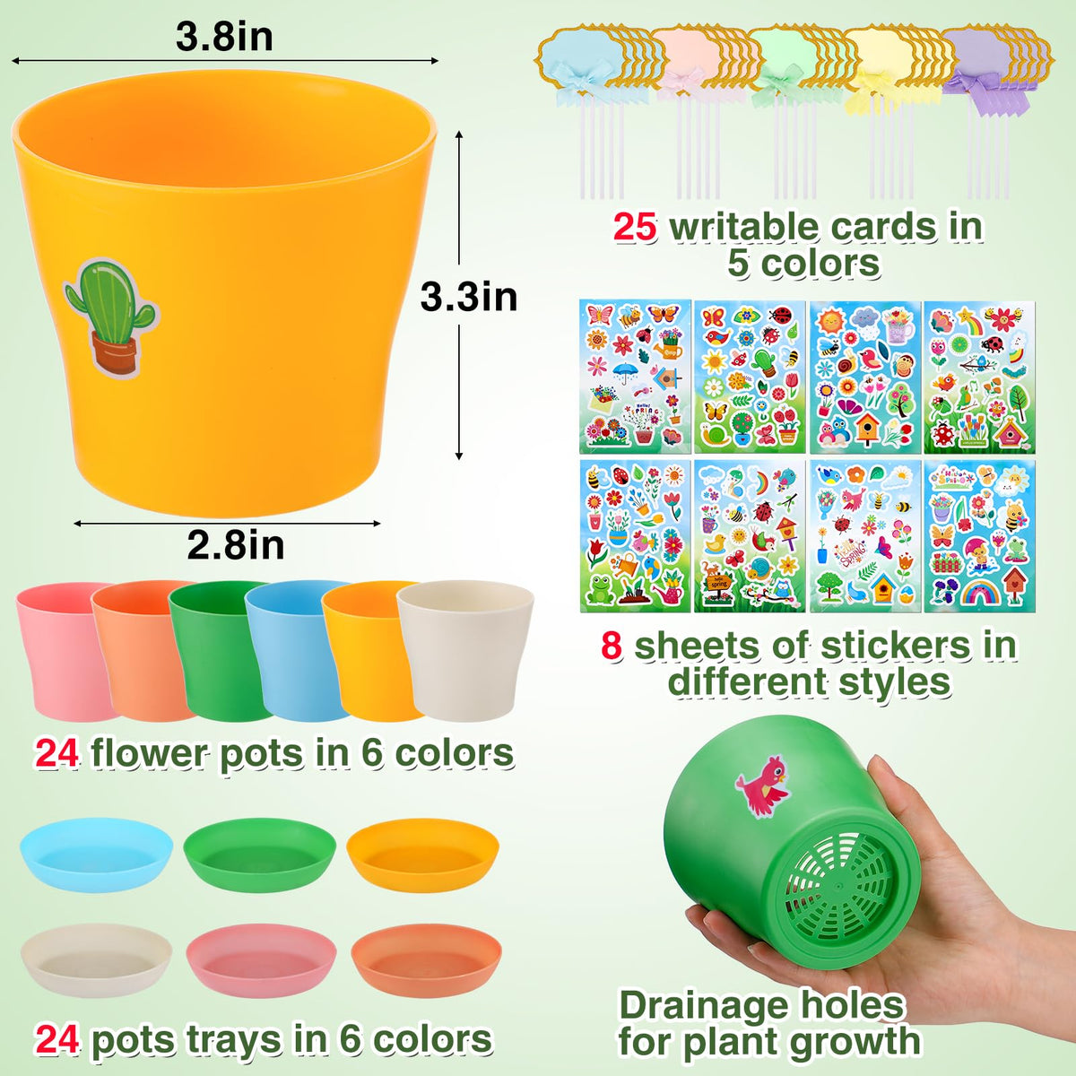 Cosweet beige resin garden pots with neutral tones and labeling-friendly surface