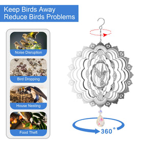 CosyCorner sun-reflective spinner enhances outdoor ambiance with shimmering reflections.