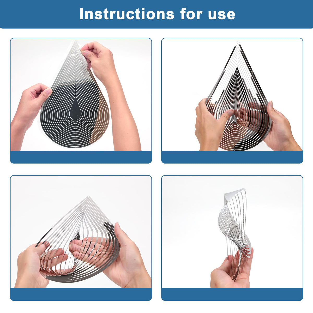 CosyCorner wind spinner 360-degree rotating hook for smooth spins.