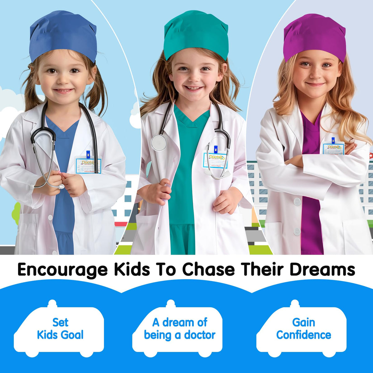 COTATERO doctor scrubs shirt pocket detail; realistic V-neck top and pockets for role-play.