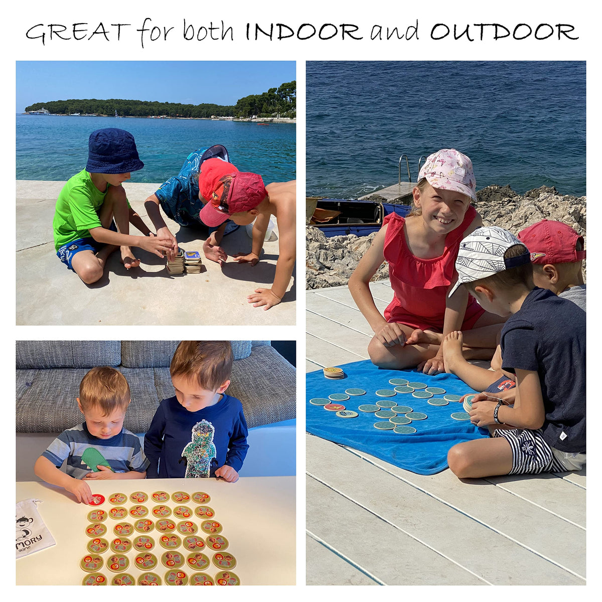 Cottify group-friendly memory game fosters social interaction during playdates.