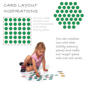 Cottify wooden cards are round and durable, easing grasp for toddlers.