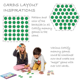 Cottify silk-painted wooden cards provide smooth handling and durability.