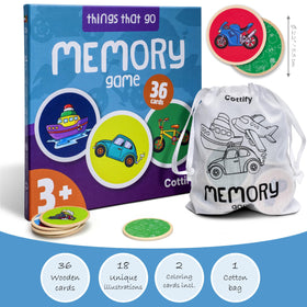 Cottify wooden round cards with Montessori-inspired design for focused play.