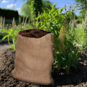 Cotton Craft 24x39 inch sacks store easily between uses.