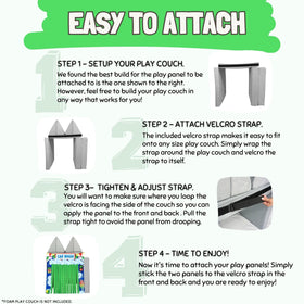 Couch Swag Play Panel designs variety offers versatile play space