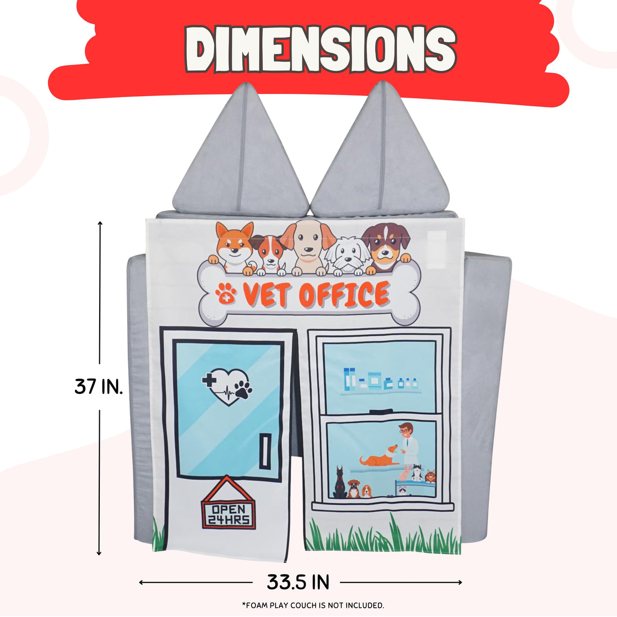 Couch Swag Vet Office panel is a fun gift idea for curious children.