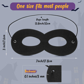 Coume felt half mask for adults, soft and comfortable for all-night events.