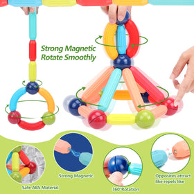 COUOMOXA colorful pieces boost early color recognition and counting during play.