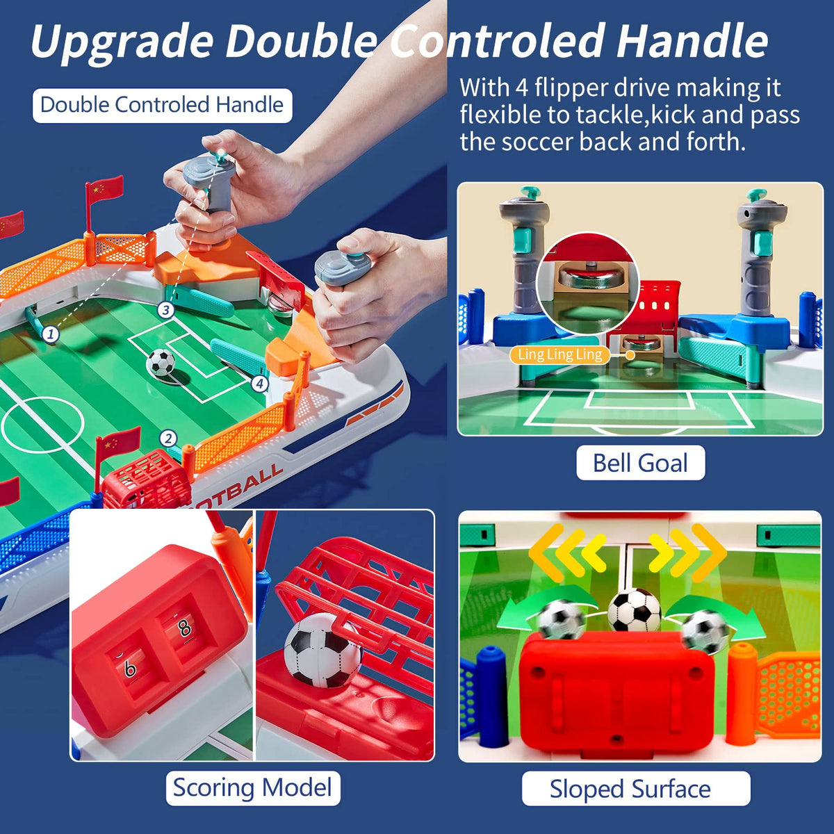 COUOMOXA built-in goal bell and scoreboard add competitive fun to matches