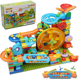 COUOMOXA Marble Run 233pcs piano coaster promotes creative play and engineering thinking